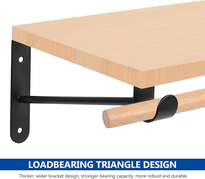 Shelf and Rod Brackets, Heavy Duty Closet Shelf Closet Bracket - Image 4