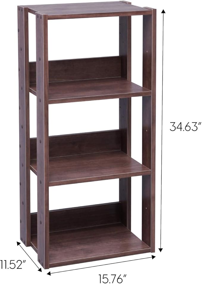 IRIS USA 3-Tier 16" Open Wooden Bookshelf - Image 3