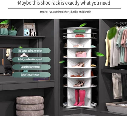 Shoe Organizer 6-Tier Spinning Shoe Rack - Image 5