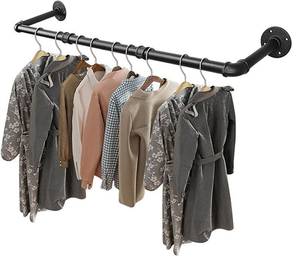 Livabber Industrial Pipe Clothes Rack, Heavy Duty Detachable Iron Garment Rack by Livabber