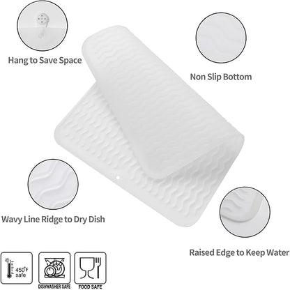 Silicone Dish Drying Mat for Multiple Usage, Easy clean, Eco-friendly, - Image 3