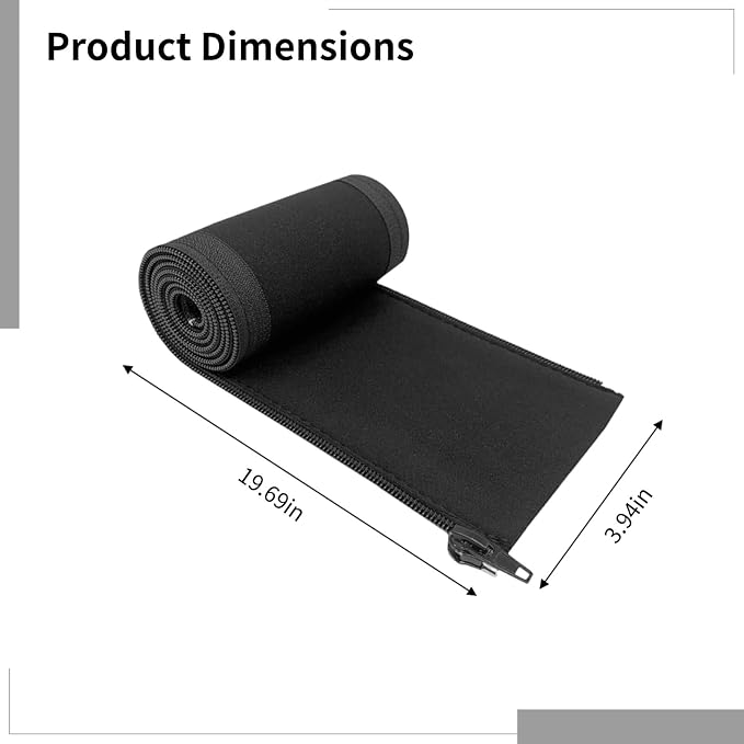4 PCS Zipper Cable Organizer Sleeves, Cable Management Sleeve - Image 4