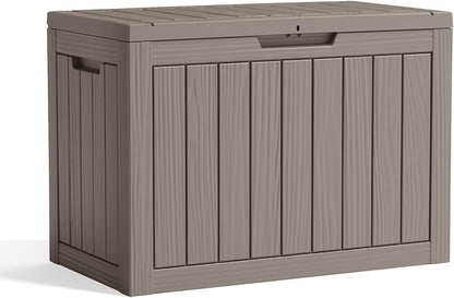 45 Gallon Resin Deck Box, Lockable Patio Outdoor Storage Box - Image 7
