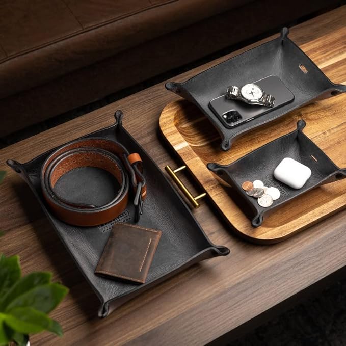 Main Street Forge Leather Valet Tray - Image 5