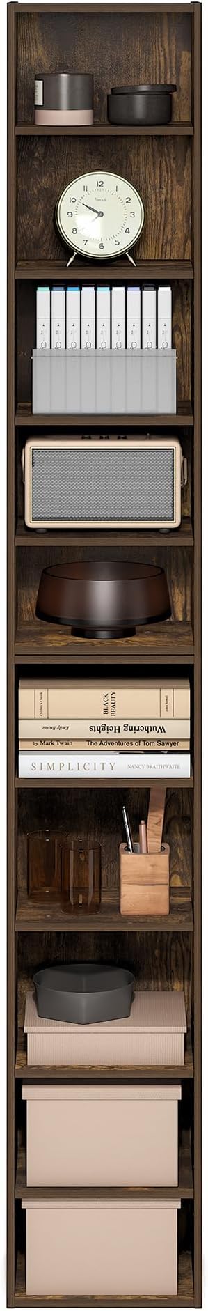 Furinno PASIR Book Shelf, 10-Tier Bookshelf, Bookcase - Image 6