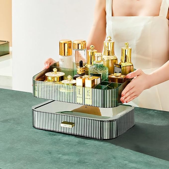 Makeup Organizer with Stackable Drawer, Large Capacity Vanity Organizer - Image 5