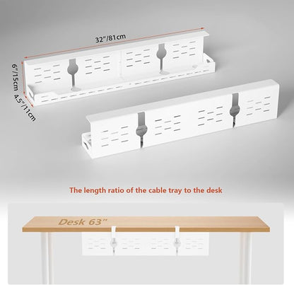 Univivi Under Desk Cable Management Tray - Image 5