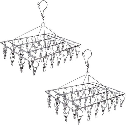 2 Pack Stainless Steel Sock Drying Rack by Skroad