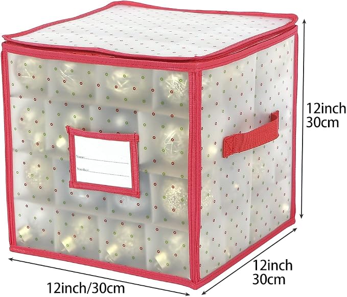 Sattiyrch Plastic Christmas Ornament Storage Box - Image 2