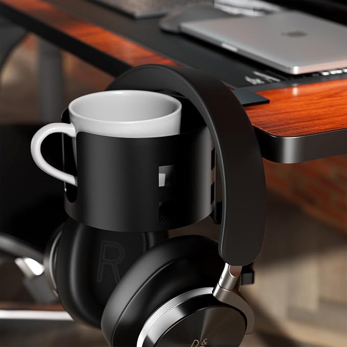 Upgraded Large Desk Cup Holder Clamp, OOKUU Anti-Spill Table Cup Holder - Image 9