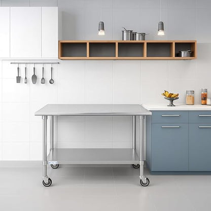 Hally Stainless Steel Table for Prep & Work 30 x 60 Inches - Image 8