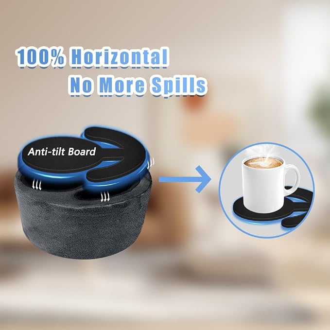Xchouxer Couch Cup Holder Pillow, Sofa and Bed Organizer Caddy - Image 3