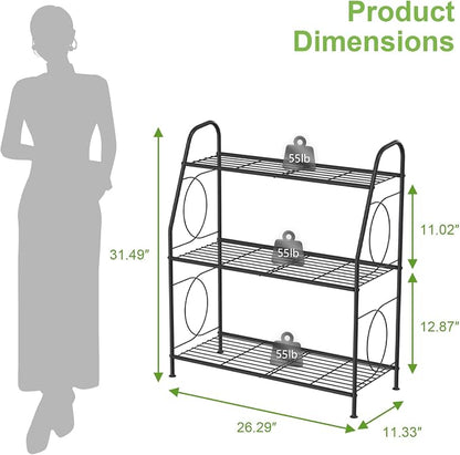 VyGrow Plant Stand, 3 Tier Plant Shelf - Image 5