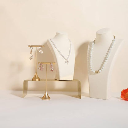 GemeShou Single Gold Earring T bar Stand, Metal earring display holder - Image 9