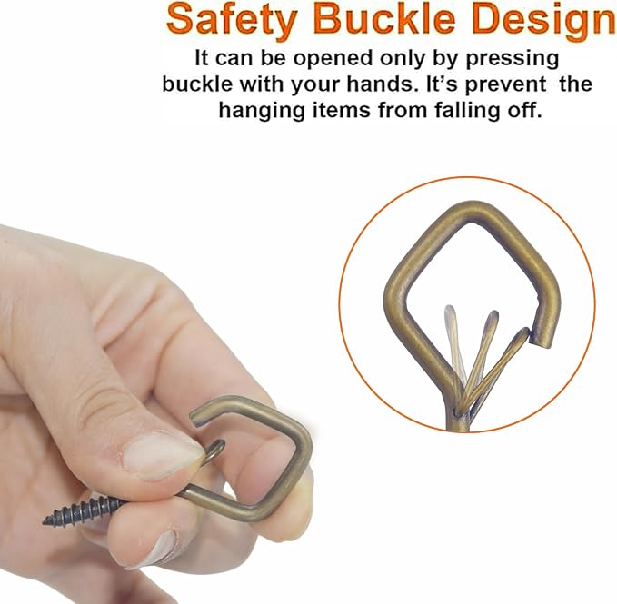 10 PCS Eye Screw Hooks for Hanging Heavy Duty - Image 5