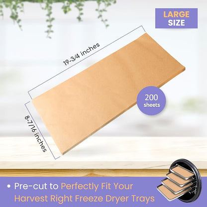 200 pack Parchment Paper For Harvest Right Freeze Dryer - Image 2
