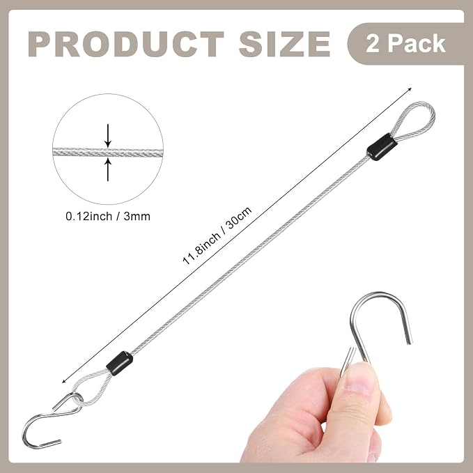 M METERXITY 2-Pack Bird Feeder Hanger - Image 3