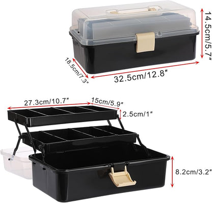 BTSKY 3-Layer Plastic Dividing Storage Box Craft Organizer - Image 4