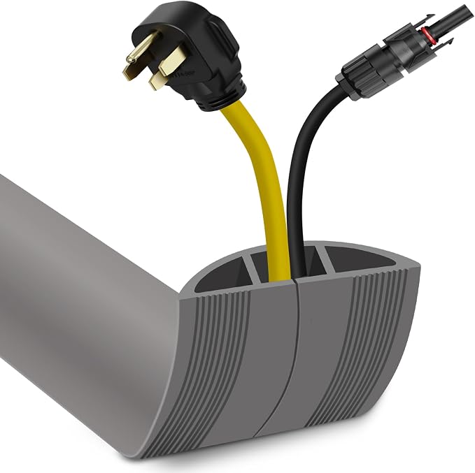 Floor Cord Cover 3.3FT Cord Covers by JAHOMFAI