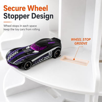 Krafetto 84-Slot Rotating Toy Car Display Tower - Image 3