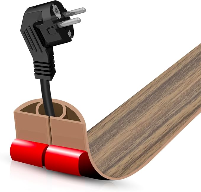 Floor Cord Cover Self Adhesive Cord Hider, 3.3FT Cable Management, Extension by DBHXXMB-HH