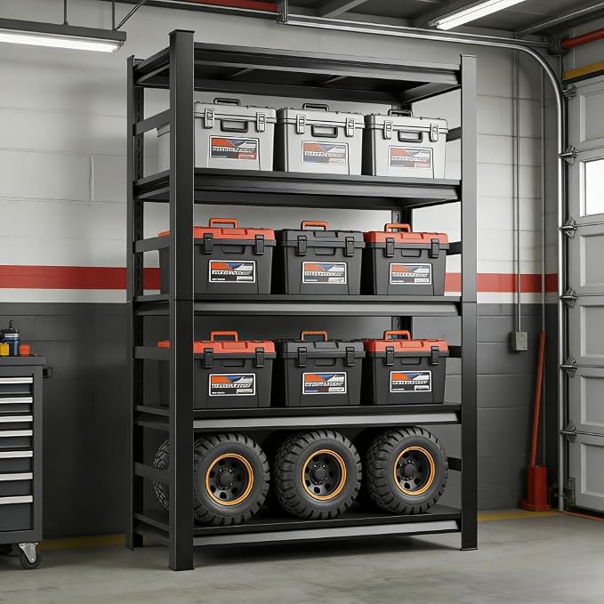 Garage Shelving, Heavy Duty Shelves, Metal Shelf by BezunyHeavyDutyShelving