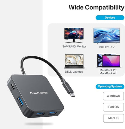 ACASIS USB C Hub 10Gbps, USB C to 4K 60Hz HDMI Adapter - Image 6
