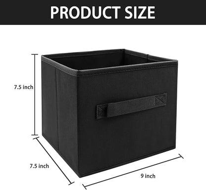 EBIGIC Small Storage Bins 9.0"x7.5"x7.5" Small Size Fabirc Foldable Closet Toy - Image 2