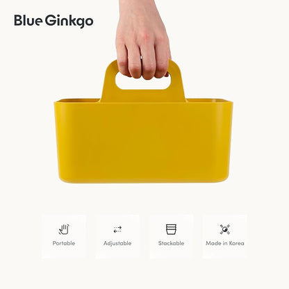 BLUE GINKGO Stackable Organizer Caddy – Korean-Made Portable Tote - Image 5