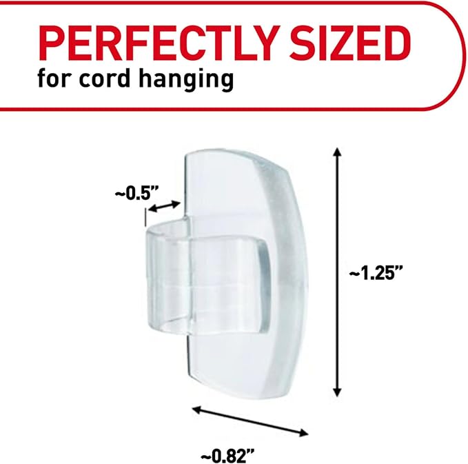 Command Round Cord Clips, Damage Free Hanging Cable, - Image 3
