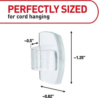 Command Round Cord Clips, Damage Free Hanging Cable, - Image 3