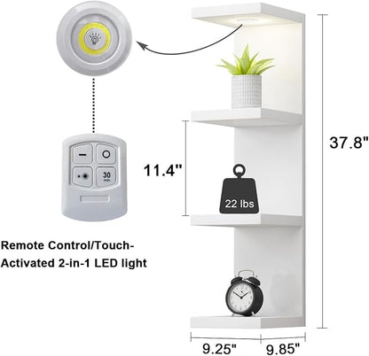LitaEther Versatile 4 Tier Wall Shelf Unit, Display Floating Shelf - Image 3