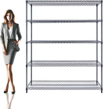 NSF Commercial 5-Tier Wire Shelving by UtilityBasics