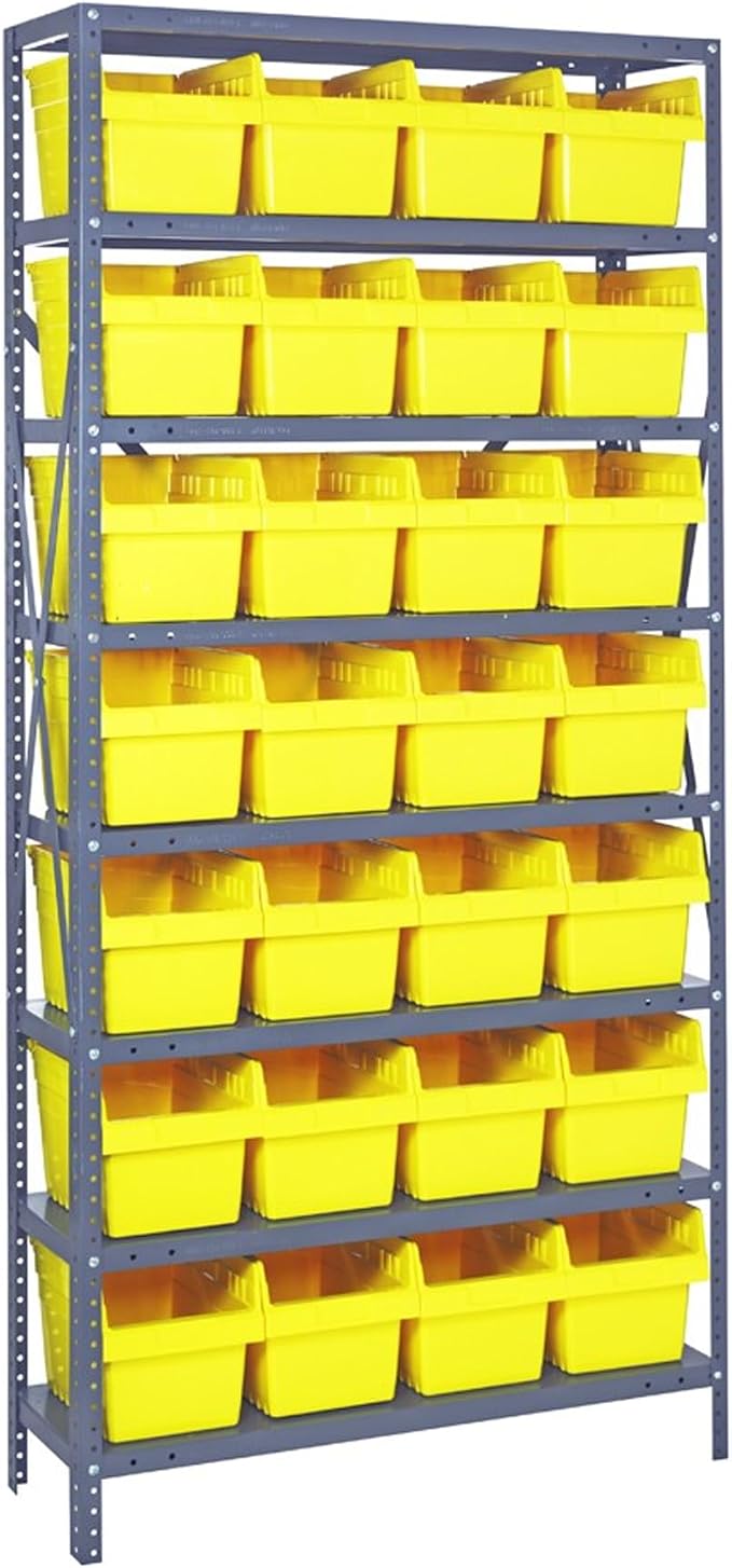 Quantum Storage Systems 1875-SB808YL Solid Heavy Duty 8 Shelves 28 STORE-MAX by QuantumStorageSystems