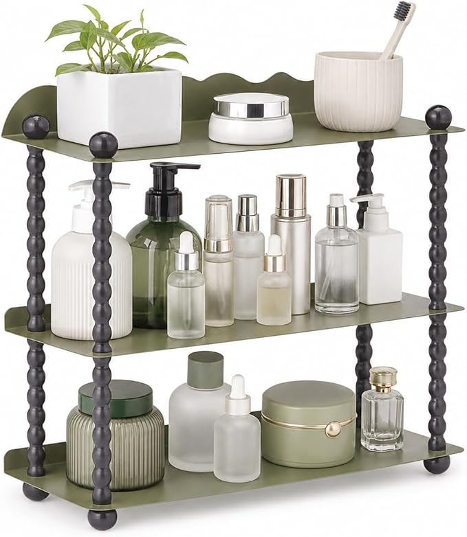 3-Tier Bathroom Counter Organizer, Water Proof Countertop Shelf | Vintage by HuiDao
