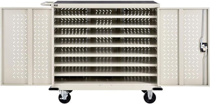 Global Industrial Mobile Storage & Charging Cart, 24 Laptop & Chromebook Device - Image 3