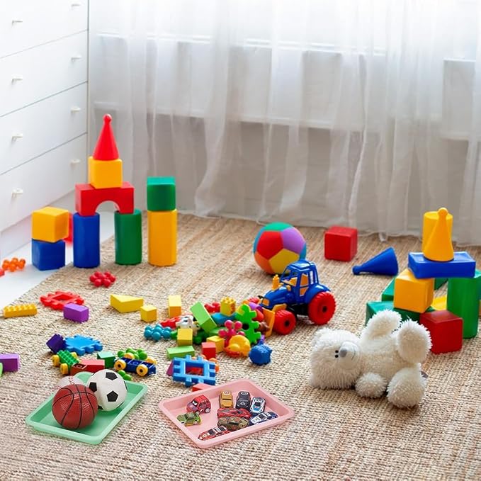 30Pcs Plastic Art Trays, 9.6 x 7.3 Inches Activity Craft Sand Trays Flat - Image 5