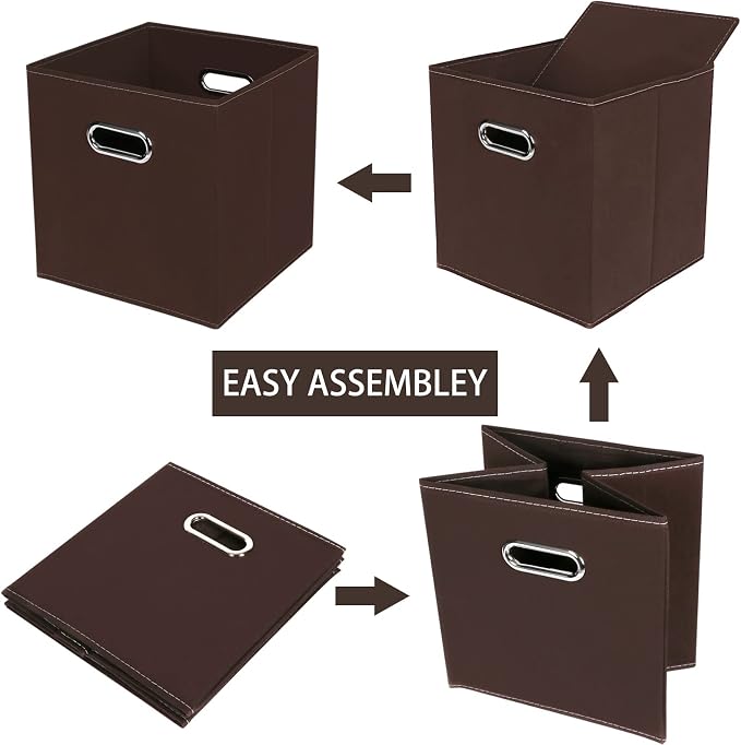 Fabric Cloth Storage Bins, Fabric Cube Bins Organizer - Image 6