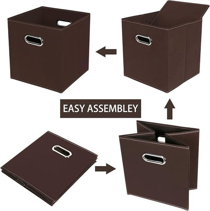 Fabric Cloth Storage Bins, Fabric Cube Bins Organizer - Image 6