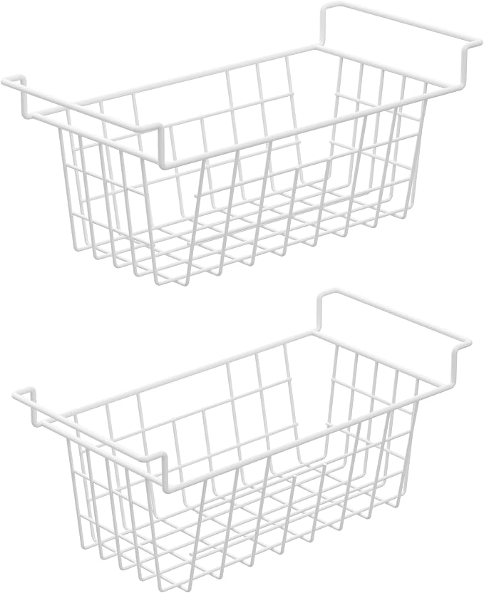Chest Freezer Organizer Bins, Deep Freezer Basket Storage Wire Metal Hanging by blitzlabs