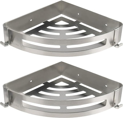 NearMoon Bathroom Shower Caddy 2 Pack, 304 Stainless Steel Shower Organizer by NearMoon