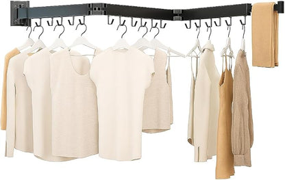 Foldable Clothes Drying Rack, 2 Fold Laundry Drying Rack Wall Mount, Folding & by Kelisiting