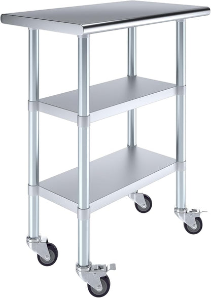 AmGood Stainless Steel Work Table by AmGood