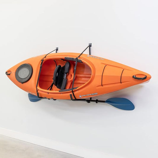 StoreYourBoard Roanoke Kayak Storage Rack, Holds 100 lbs, Kayak Wall Mount Hooks by StoreYourBoard