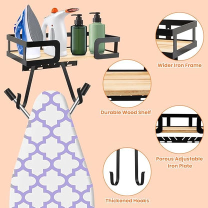 Ironing Board Holder Wall Mount, Metal Ironing Board Hanger - Image 4