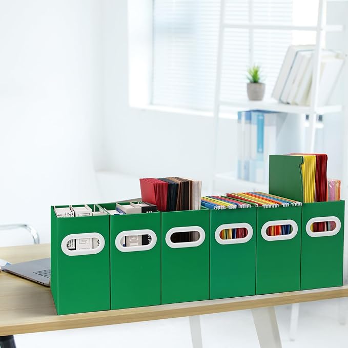 Hanging File Organizer, Cardboard File Folder Organizer - Image 6