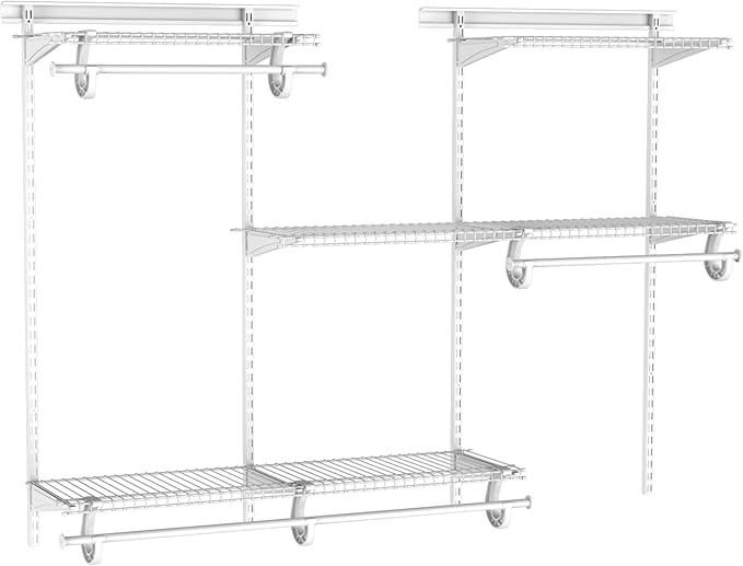 ClosetMaid ShelfTrack Wire Closet Organizer System, Adjustable from 4 to 6 Ft. by ClosetMaid