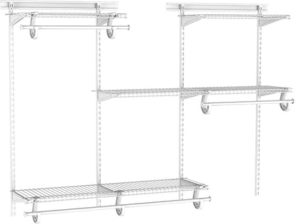 ClosetMaid ShelfTrack Wire Closet Organizer System, Adjustable from 4 to 6 Ft. by ClosetMaid