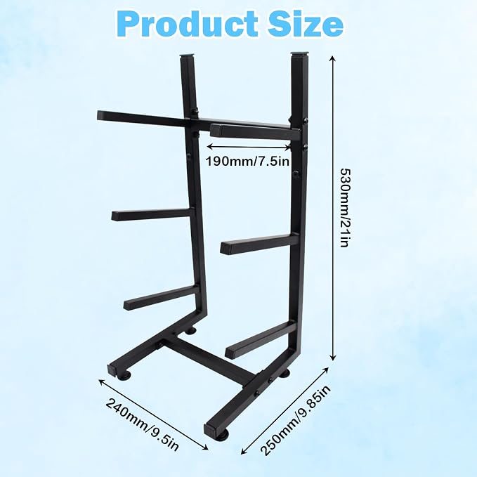 Skateboard Rack, 3-Layer Skateboard Stand, Snowboard Wall Mount, Skateboard - Image 2