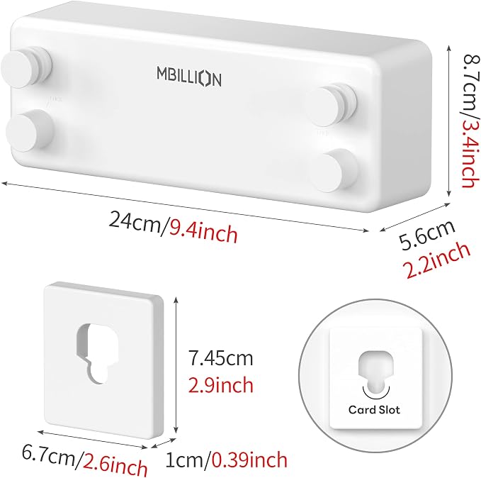 Mbillion Retractable Clothesline 13.8 Ft Stainless Steel Double Clothes line - Image 7